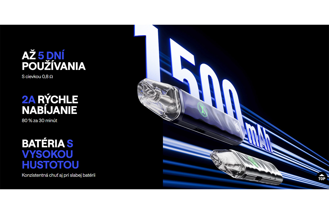 OXVA Xlim Go 2 kapacita batérie 1500mAh